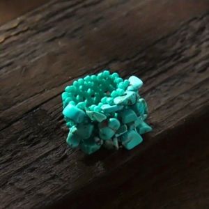 Blue Multi-Stone Adjustable Ring